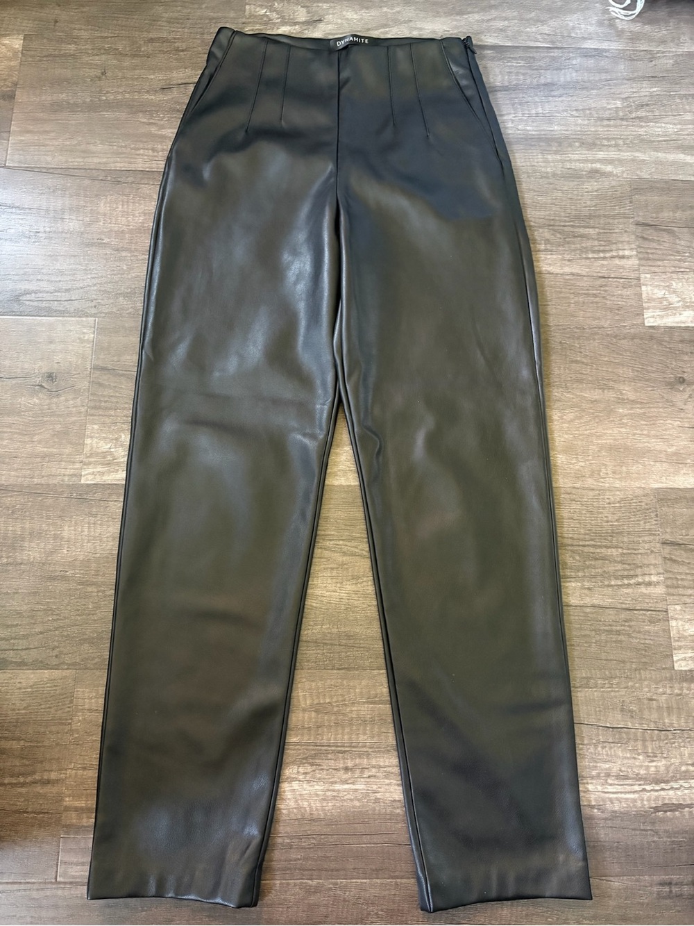 Dynamite Women’s Black Faux Leather Dress Pants